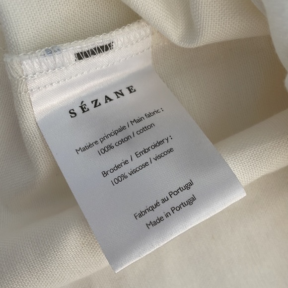 Sezane Rick Organic Bow Shoulder Tie. 38 - Picture 8 of 14